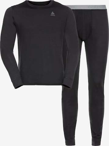Base layer 'MERINO 200' di ODLO in nero: frontale