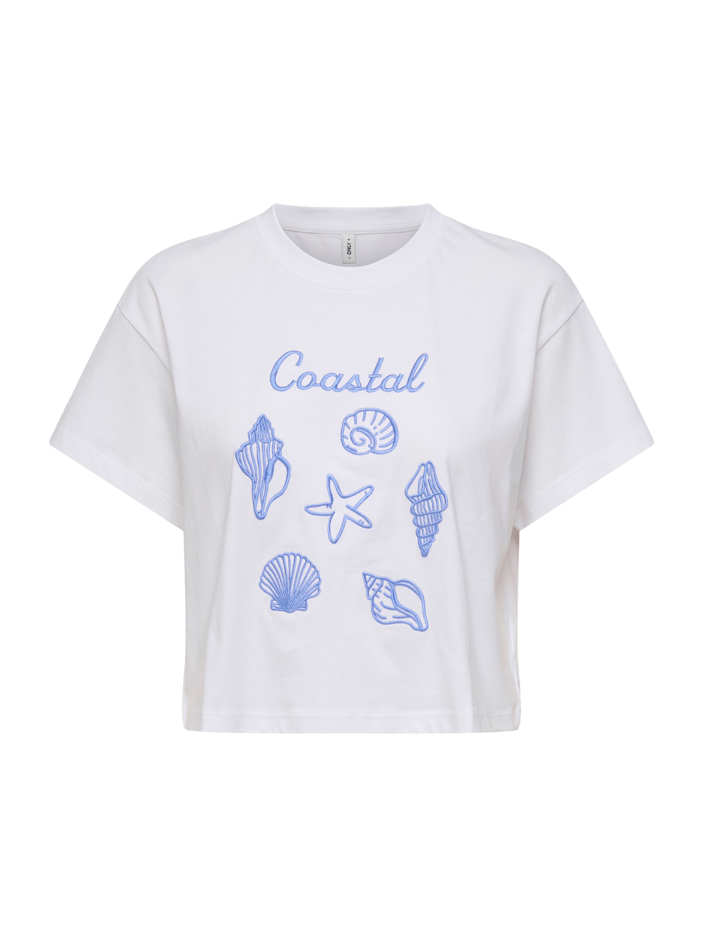 Marškinėliai 'ONLANNBEL' iš ONLY, spalva – sodri mėlyna („karališka“) / balta, Prekių apžvalga