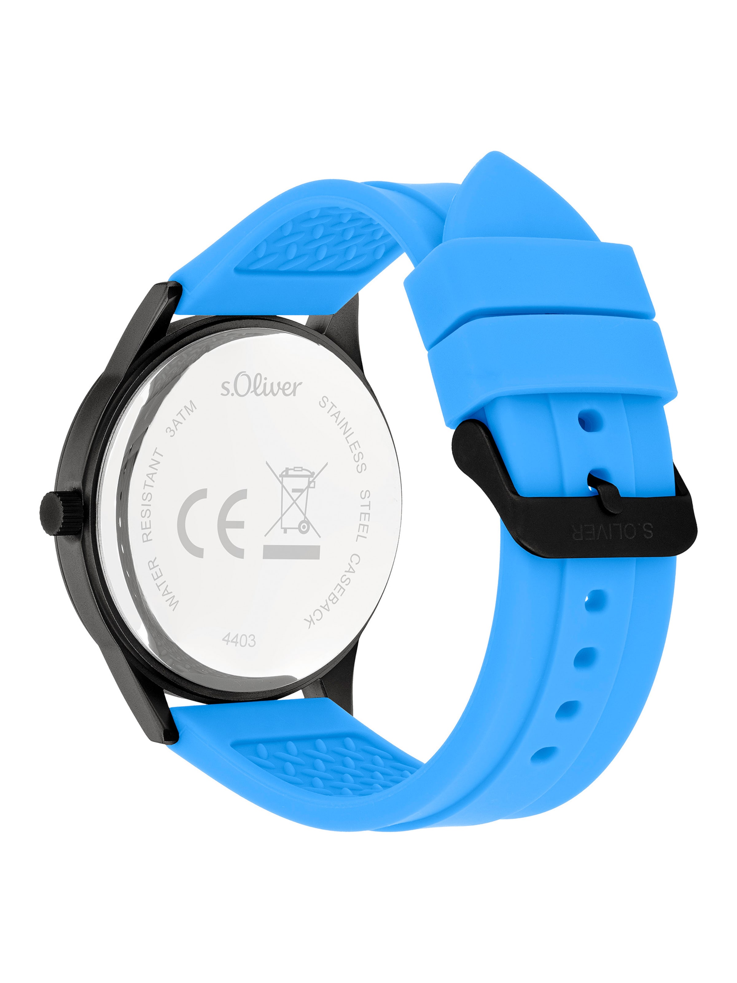 s.Oliver Analoguhr in Blau