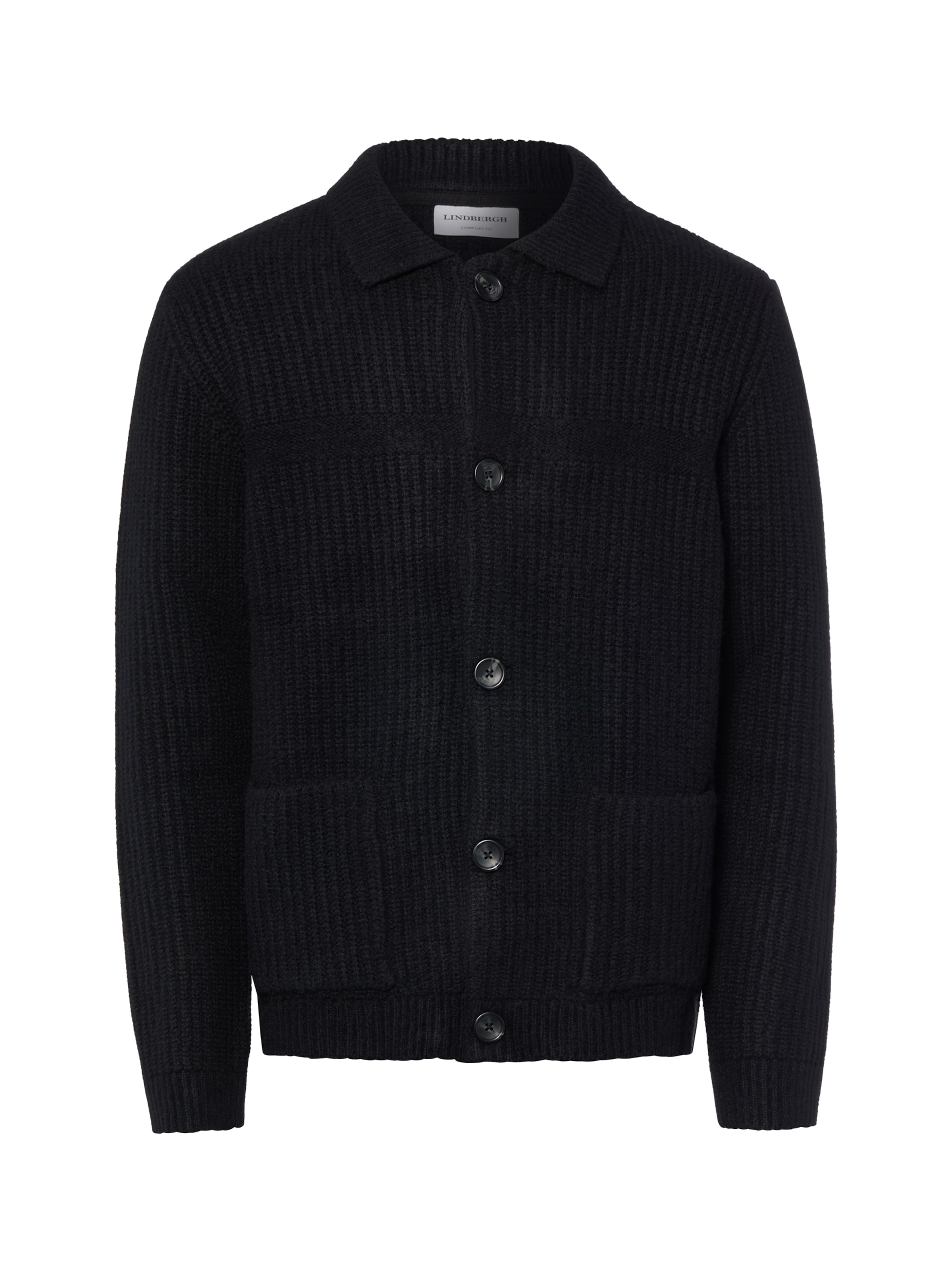 Vestes en maille Lindbergh en noir : devant