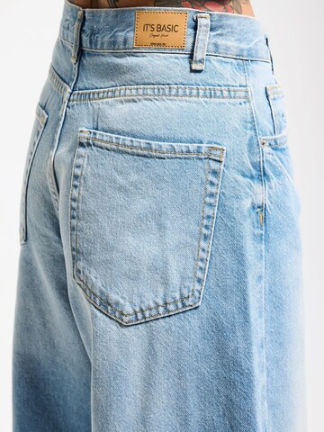 IT'S BASIC Wide leg Jeans 'ELENA Palazzo Mid Rise Jeans' in Blue