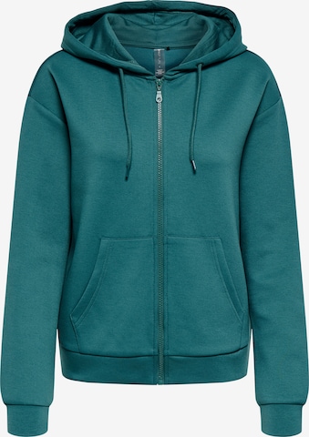 Giacca di felpa sportiva 'ONPLounge' di ONLY PLAY in verde: frontale