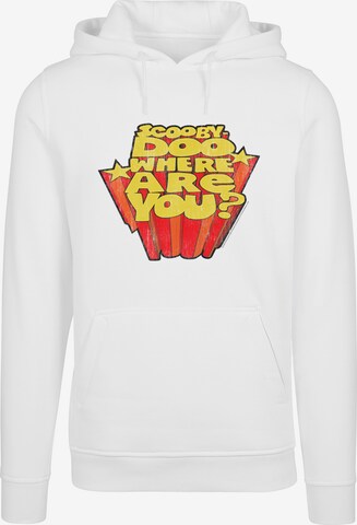 F4NT4STIC Sweatshirt 'Scoopy Doo Where Are You?' in Wit: voorkant