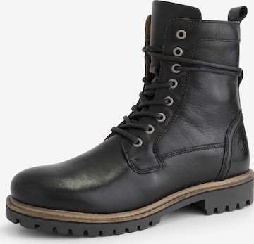 Travelin Veterboots 'Kvosted ' in Zwart: voorkant