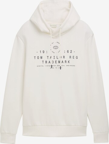 TOM TAILOR Sweatshirt in White: front