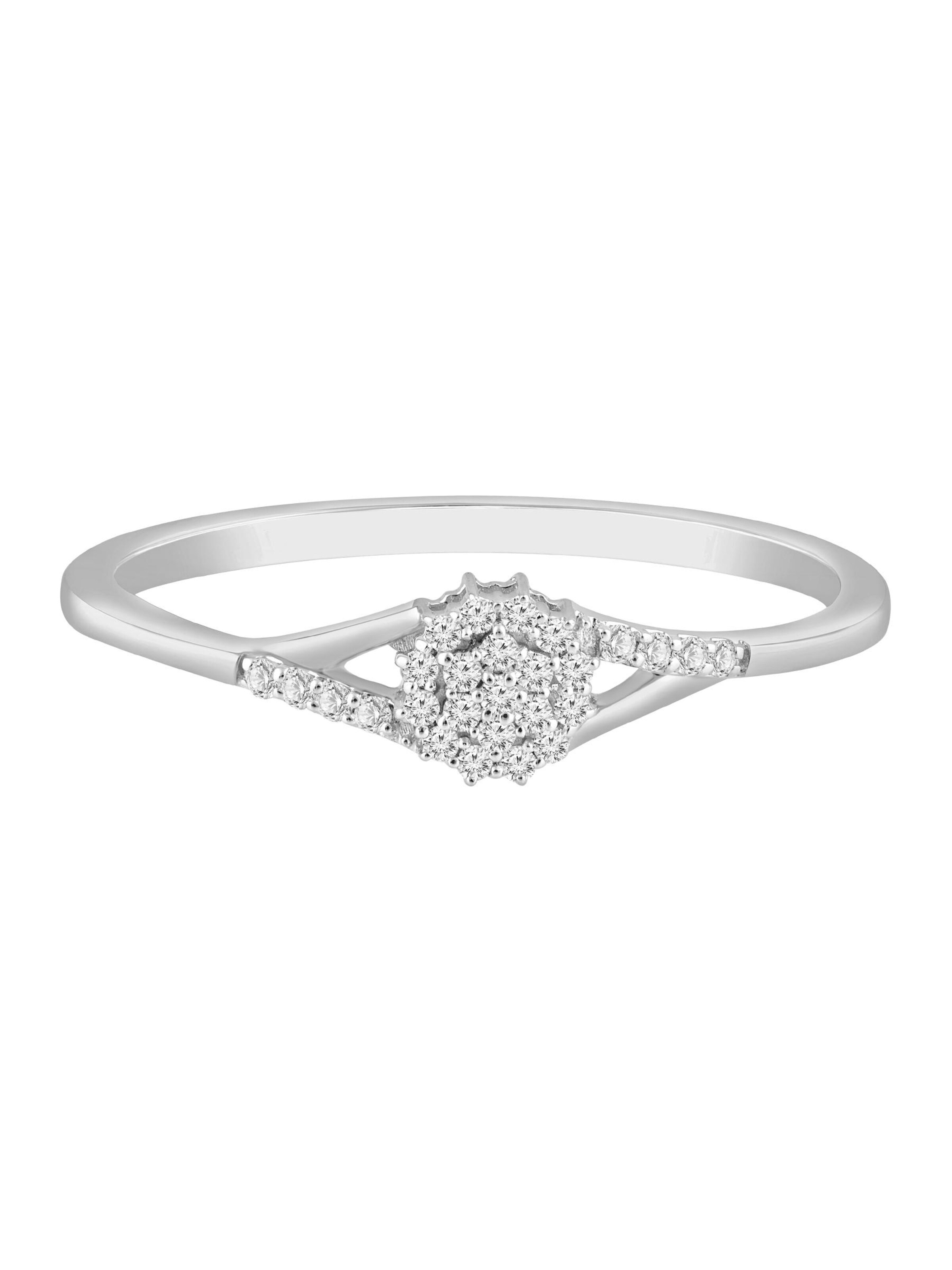 Diamant Exquis Ring‌ in Silber: Vorderseite