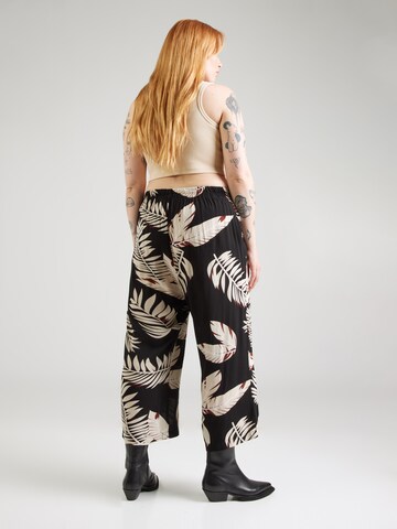 Vero Moda Curve Wide leg Broek 'VMCEASY JOY' in Zwart