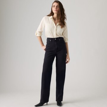 LEVI'S ® Laiad sääred Teksapüksid 'High Waisted Straight', värv must