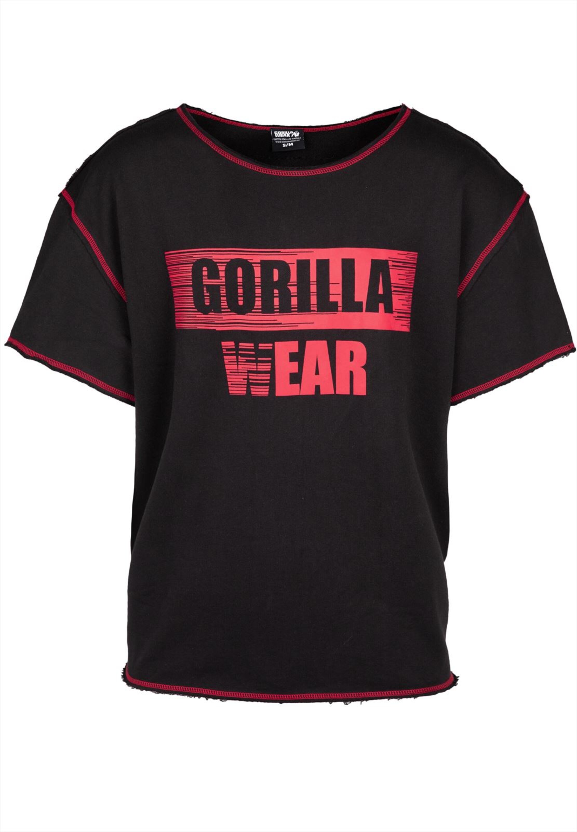 Maglia funzionale 'Wallace' di Gorilla Wear in nero: frontale