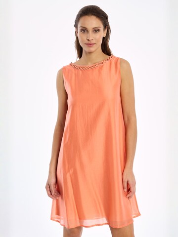 Ana Alcazar Jurk 'Wakaba' in Oranje: voorkant