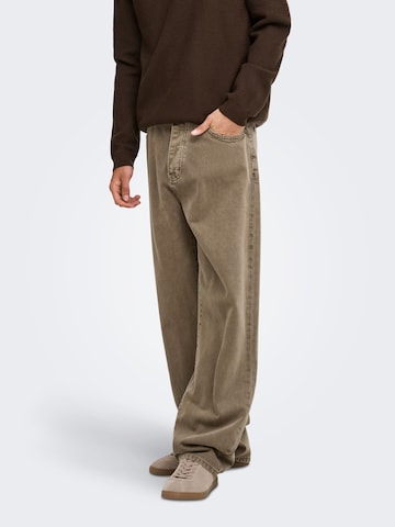 Only & Sons Loose fit Jeans 'ONSFade' in Grey: front
