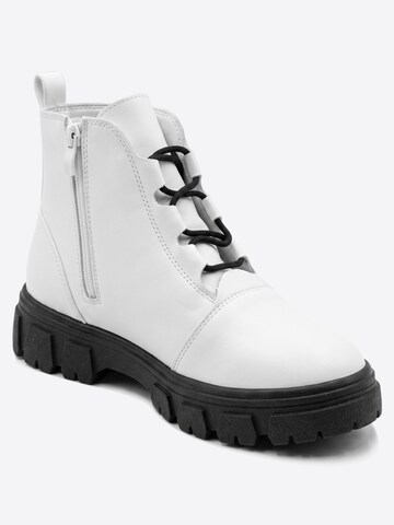 Lucky Z Ankle Boots in Weiß