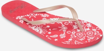 ROXY T-Bar Sandals 'New Viva' in Red: front