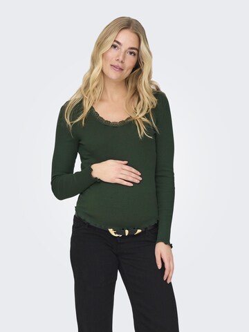 Only Maternity Shirt 'OLMXena' in Groen: voorkant