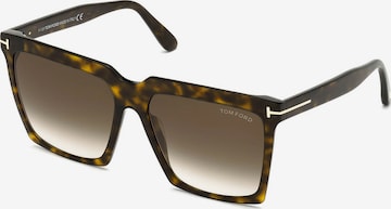 Occhiali da sole 'SABRINA-02' di Tom Ford in marrone: frontale