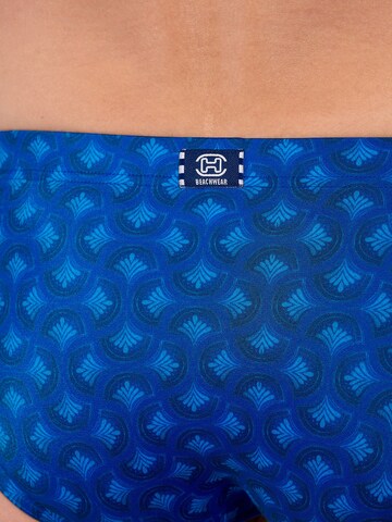 HOM Badehose ' Swim Mini Briefs Trinacria ' in Blau
