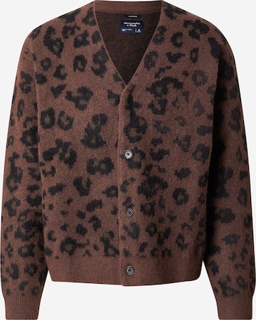 Abercrombie & Fitch Neuletakki värissä ruskea: etupuoli