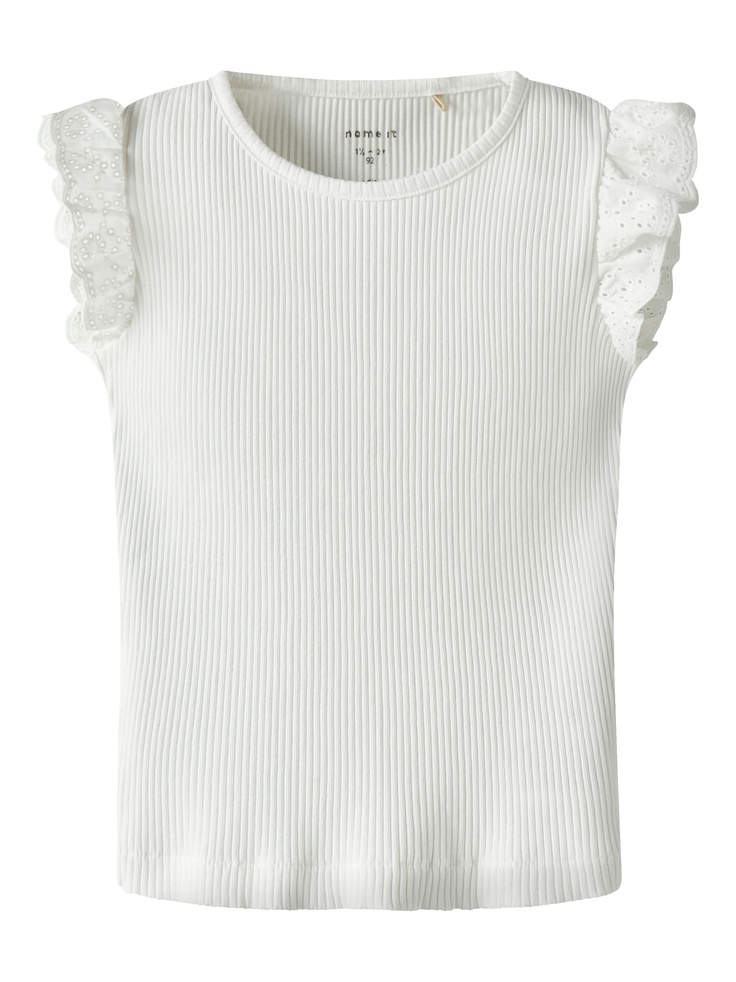 NAME IT Τοπ 'NMFHALINA' σε λευκό: μπροστά