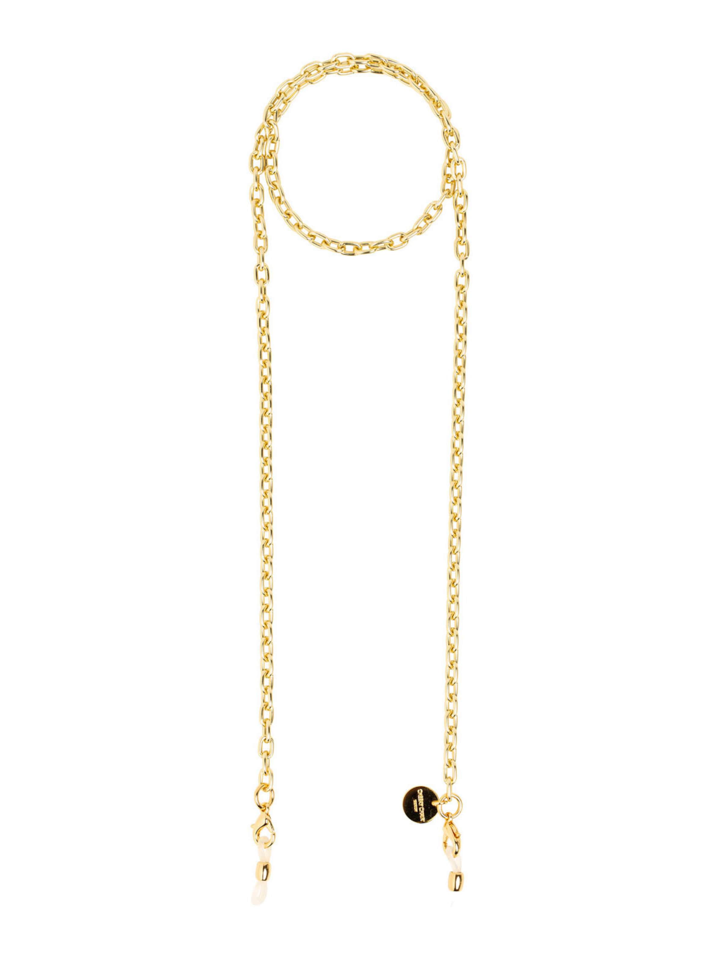Cheeky Chain Munich Brillenkette 'Baby Trace' in Gold: Vorderseite