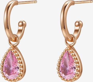 Hey Happiness - Pendientes 'October Birthstone' en oro: frente