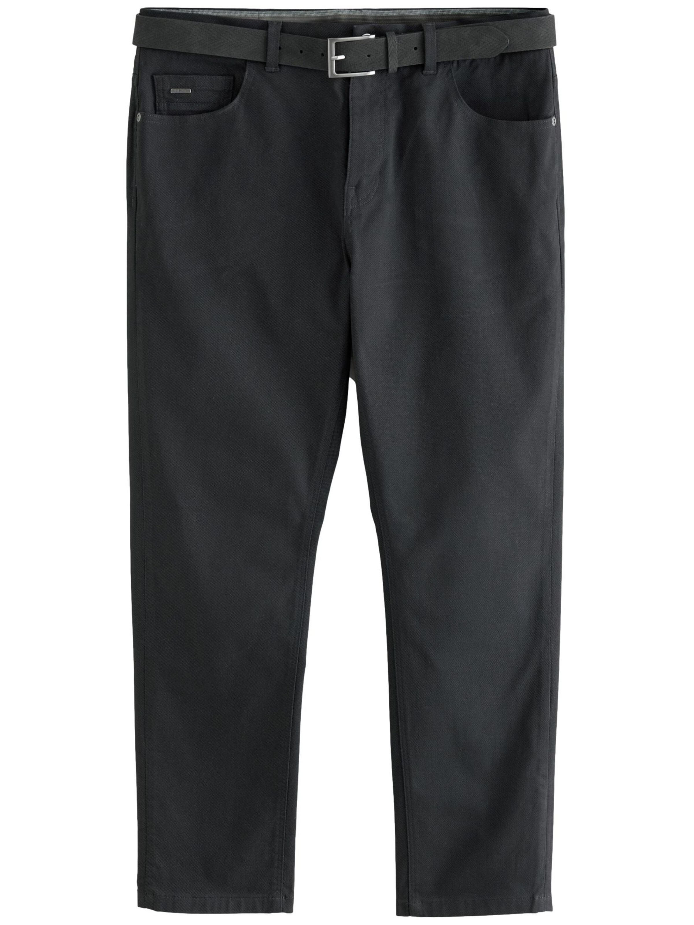 Next Úzky strih Nohavice - Čierna: predná strana