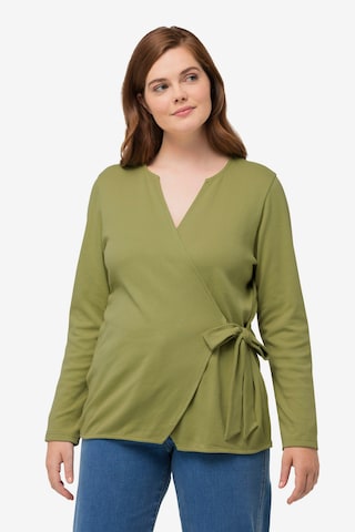 Ulla Popken Shirt in Groen: voorkant