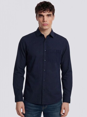 GAS Regular fit Button Up Shirt in Blue: front