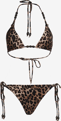 South Beach Kolmio Bikini värissä ruskea: etupuoli