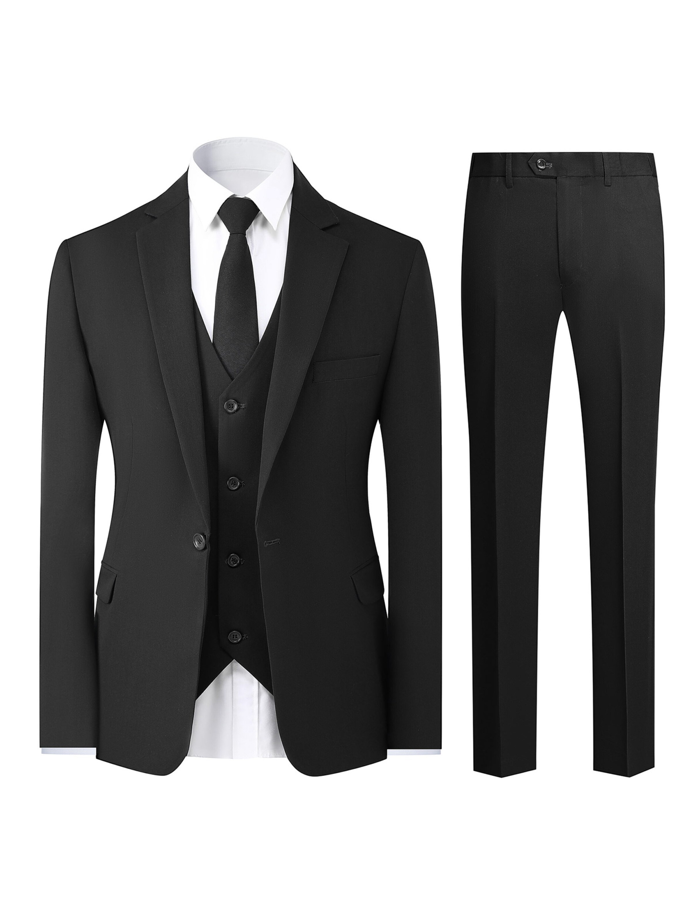 Youthup Suit in Black: front