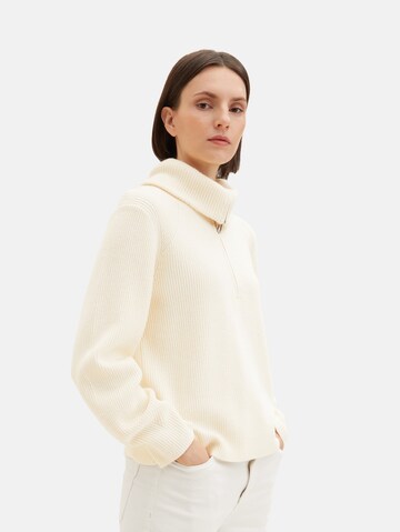 TOM TAILOR Sweater in Beige