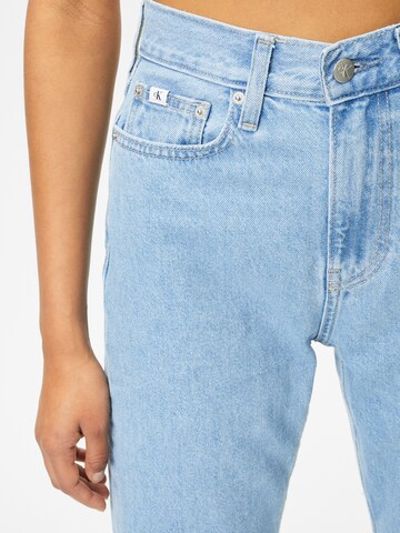 Calvin Klein Jeans Wide leg Jeans i blå