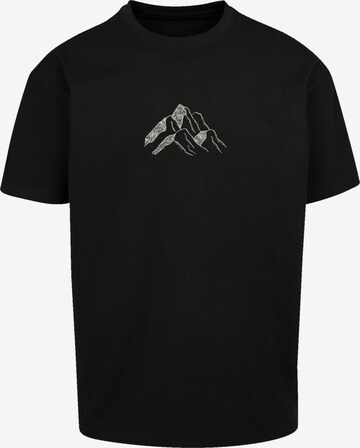 T-Shirt 'Mountain Berge' F4NT4STIC en noir