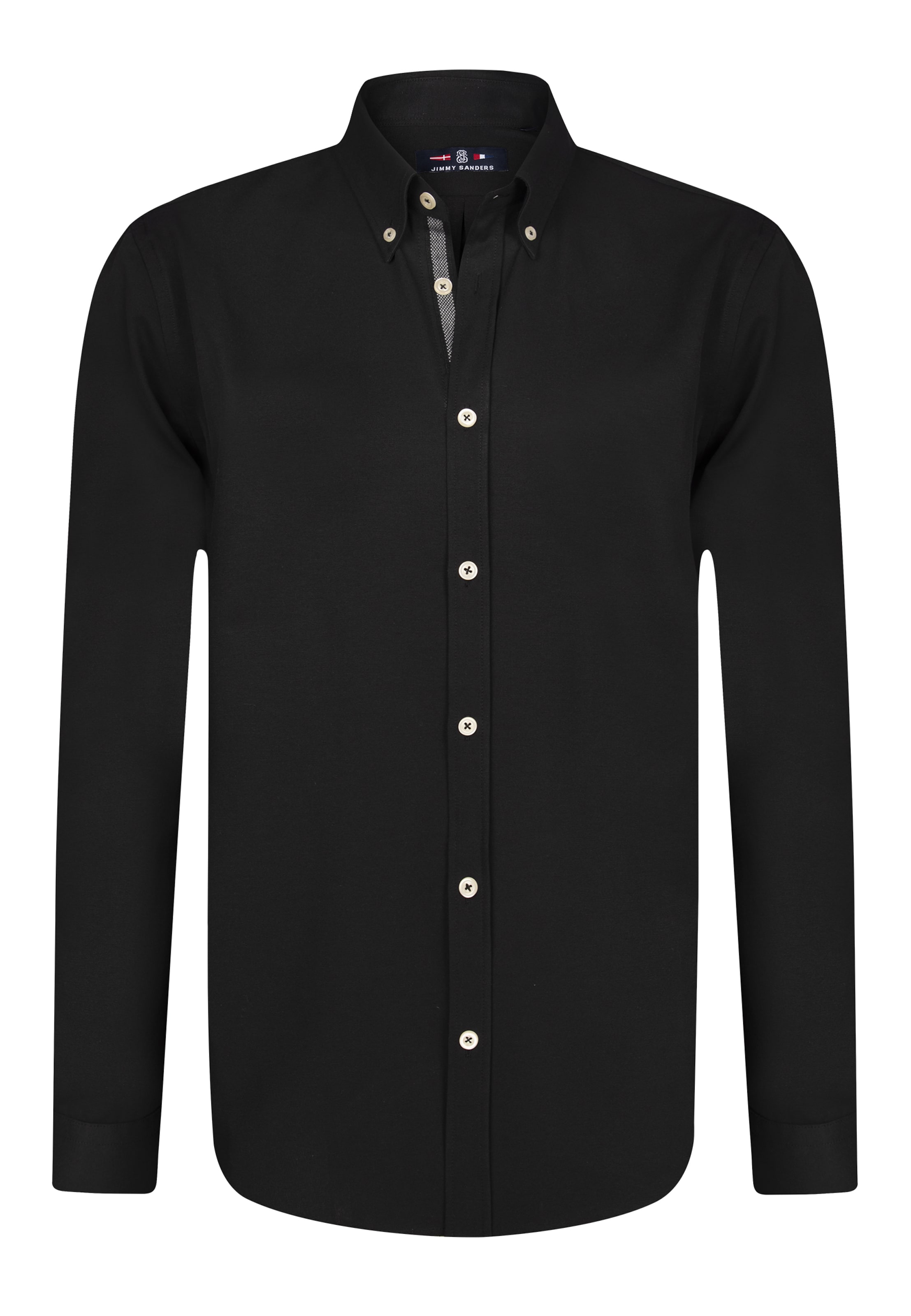 Jimmy Sanders Regular fit Πουκάμισο για το γραφείο σε μαύρο: μπροστά