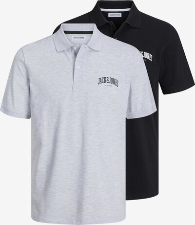 JACK & JONES T-Shirt 'Josh' en gris chiné / noir, Vue avec produit