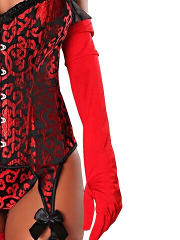 Provocative Full Finger Gloves 'PR0006' in Red