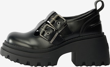 juoda BUFFALO Loaferai 'BRAVR JANE': priekis