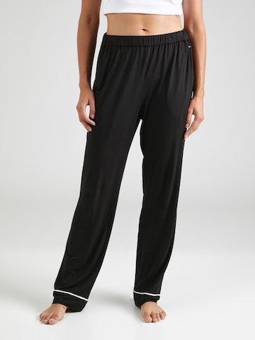 TOMMY HILFIGER Pajama Pants in Black: front