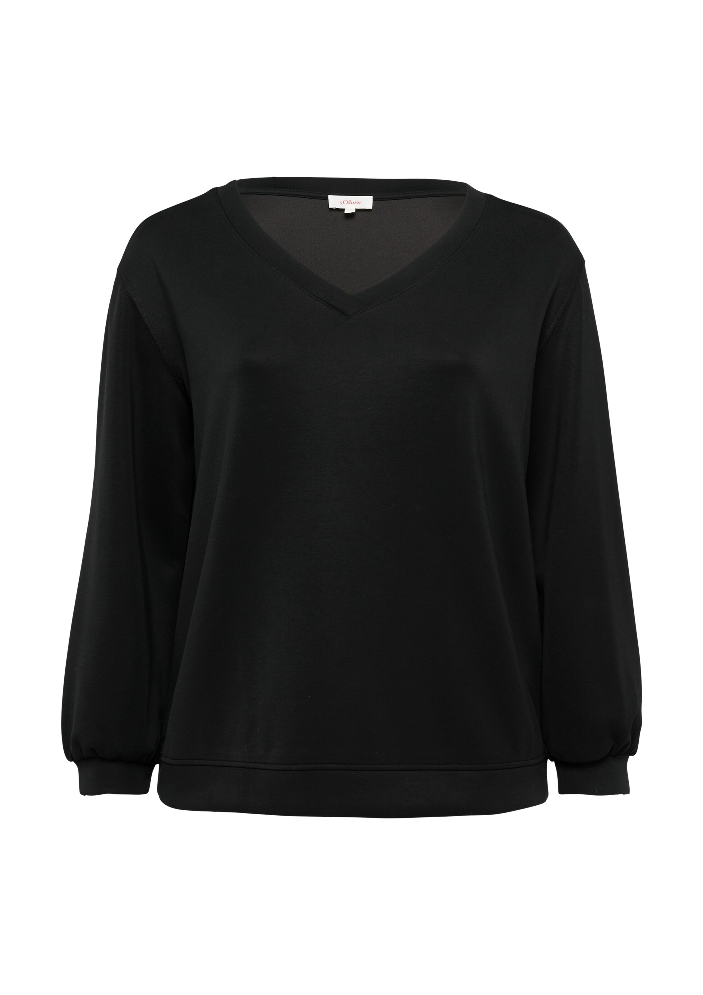 s.Oliver Sweatshirt in Black: front