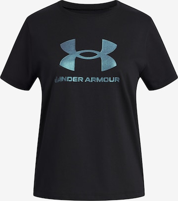 UNDER ARMOUR Shirt 'Rival Shimmer' in Black: front