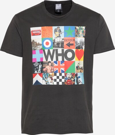AMPLIFIED T-Shirt 'THE WHO BY THE WHO' en bleu / gris foncé / rouge / noir / blanc, Vue avec produit
