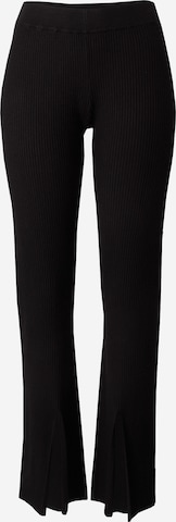 ABOUT YOU x Chiara Biasi Flared Pants 'Delia' in Black: front