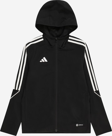 ADIDAS PERFORMANCE Athletic Jacket 'Tiro 23 League' in Black: front