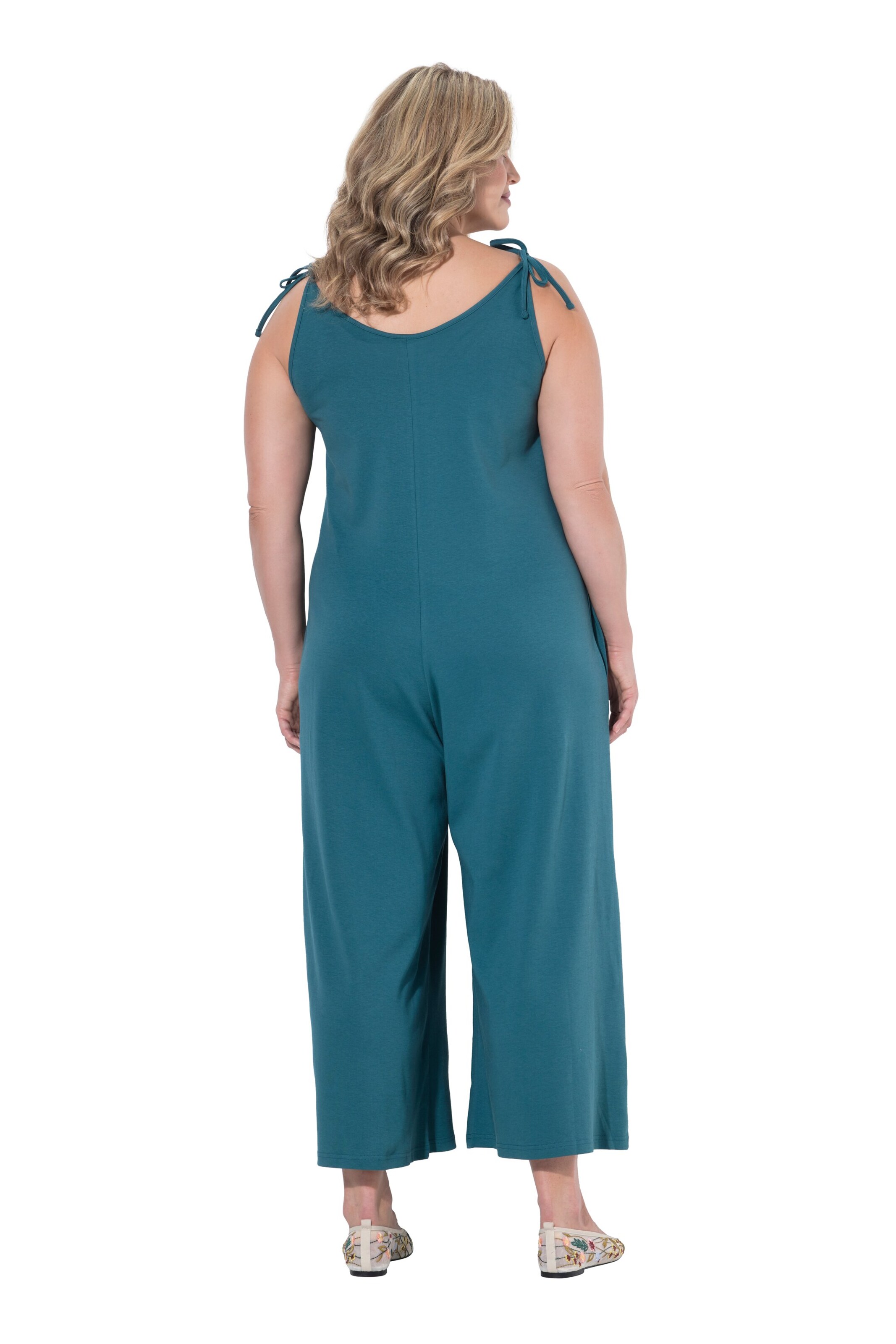 Ulla Popken Loosefit Jumpsuit in Blauw