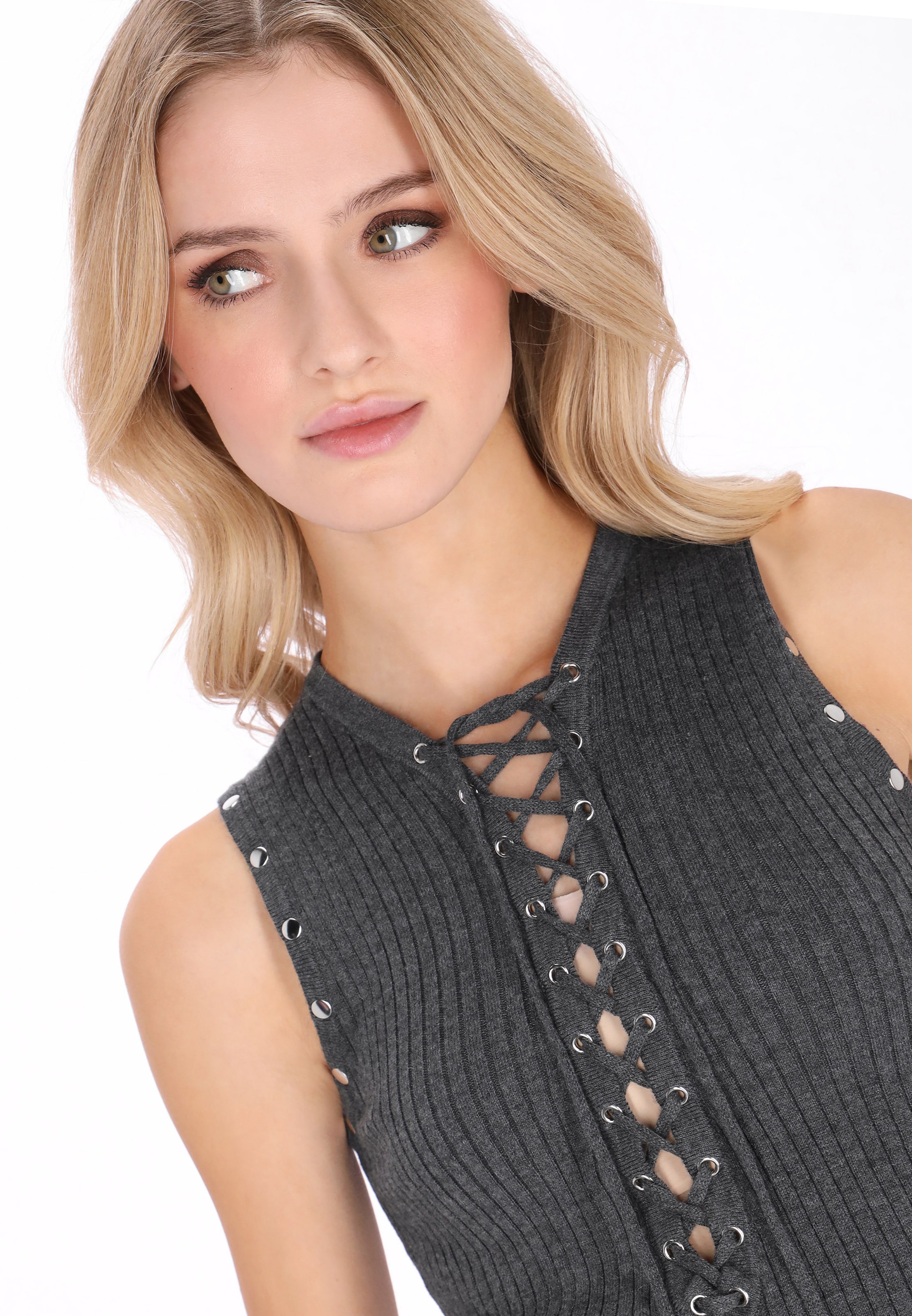 myMo ROCKS Knitted top in Grey