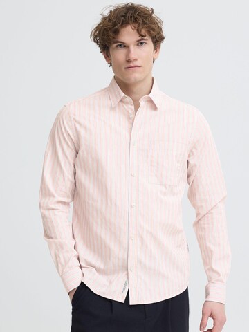 Casual Friday Regular Fit Langarmhemd ' CFOrlyn Striped ' in Pink: Vorderseite