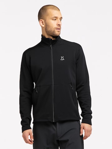 Haglöfs Athletic Fleece Jacket 'Bungy' in Black: front