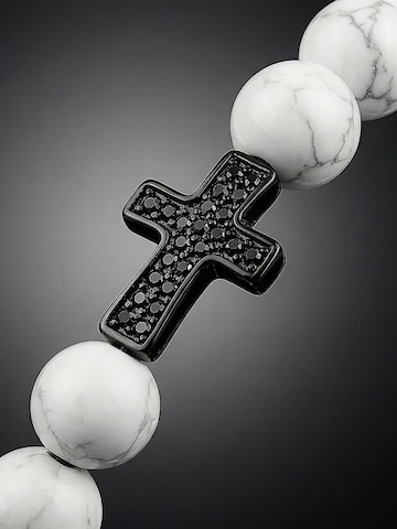 UNIQAL Armband 'HOWLITH ZIRKONIA KREUZ' in Wit
