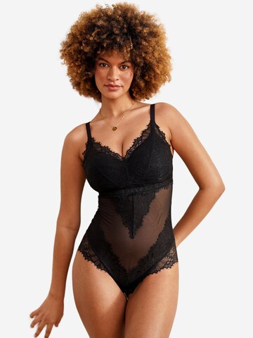 SugarShape Bodysuit in Black: front