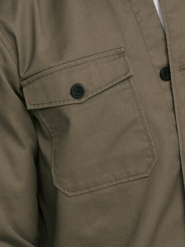 Only & Sons Comfort fit Button Up Shirt 'MILO' in Brown