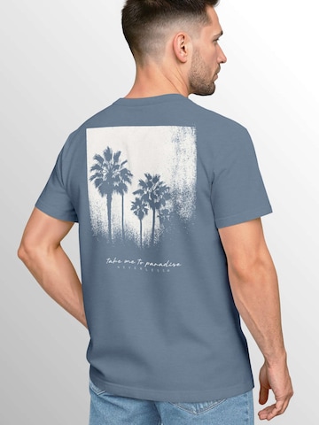 Neverless Shirt 'Palmen' in Blue